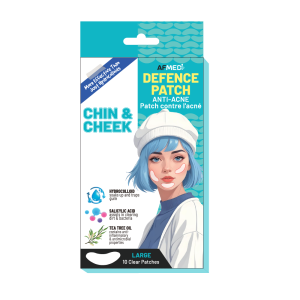 AIRFIT MEDI BIG DEFENCE CHIN & CHEEK  ANTI-ACNE PATCH W/SALICYLIC ACID & TEA TREE OIL - 10 PATCHES