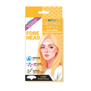 AIRFIT MEDI BIG DEFENCE FOREHEAD ANTI-ACNE PATCH W/SALICYLIC ACID & TEA TREE OIL - 10 PATCHESSALICYLIC ACID & TEA TREE OIL